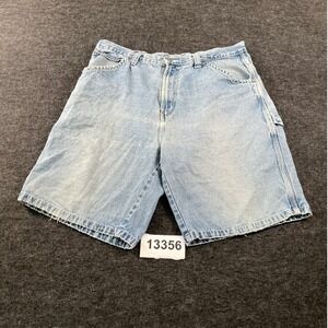 Corniche Carpenter Shorts Mens 40 Blue Denim Cotton Light Wash Workwear Utility
